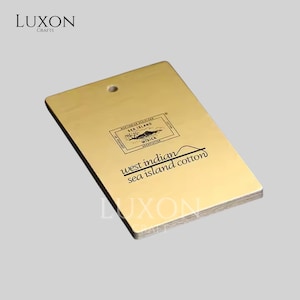 Custom Hang Tags Embossed or Debossed – Personalized Logo Tags for Gifts, Clothing & Packaging – Luxury Product Branding Tags