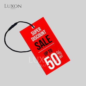 Custom Hang Tags Embossed or Debossed – Personalized Logo Tags for Gifts, Clothing & Packaging – Luxury Product Branding Tags