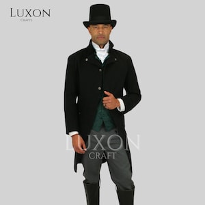 Men’s Regency Tailcoat | Victorian Frock Coat | 18th Century Gentleman Coat | Steampunk Gothic Jacket
