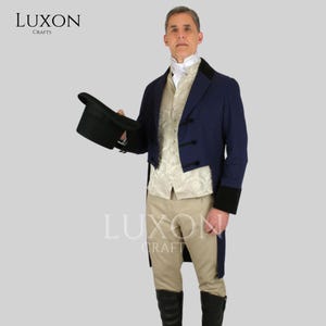Men’s Regency Tailcoat | Victorian Frock Coat | 18th Century Gentleman Jacket | Steampunk Gothic Coat