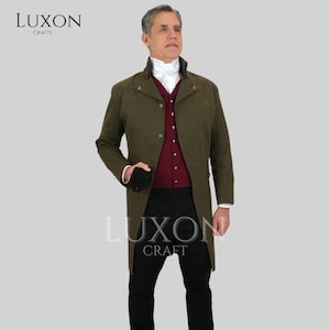 Men’s Regency Tailcoat | Victorian Frock Coat | 18th Century Gentleman Coat | Steampunk Gothic Jacket