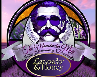 Lavender & Honey Moustache Wax 1oz