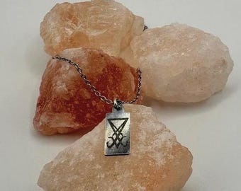 Luzifer Sigil Anhänger - Sterling Silber Symbol der Ermächtigung & Erleuchtung
