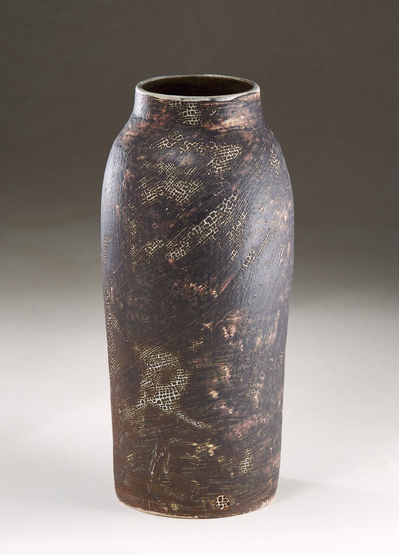 Vase in Dark Brown Ceramic Art by Boris Vitlin Catalog 149 GMB image 2