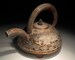 Shino Glaze Ceramic Teapot in Brown Handmade Pottery Art by artist  Boris Vitlin (GM) 