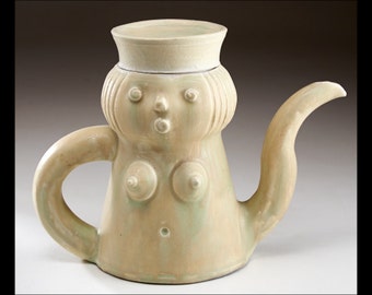 Sculptured Teapot  - Original Ceramic Art by artist  Boris Vitlin (GMB)