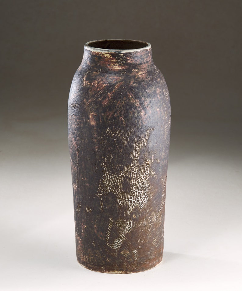 Vase in Dark Brown Ceramic Art by Boris Vitlin Catalog 149 GMB image 4