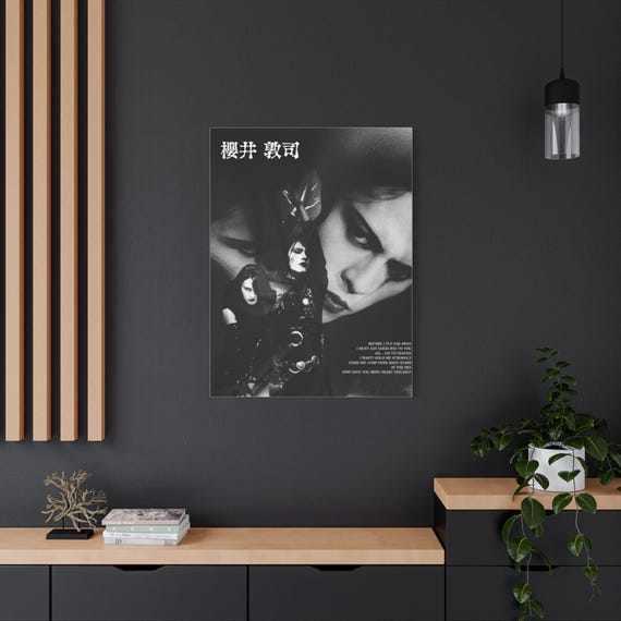 Atsushi Sakurai Canvas Print, Buck-tick Poster, Japanese Gothic