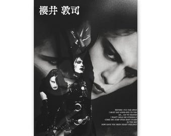 Atsushi Sakurai Canvas Print, Buck-tick Poster, Japanese Gothic