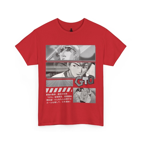 gto 鬼塚英吉 tシャツ 90s GTO 鬼塚 Tシャツ | グレートティーチャー鬼塚 | 面白いアニメTシャツ