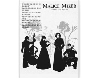 Malice Mizer Visual Kei, J-rock Band Glossy and Waterproof Album