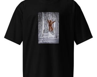 Bigfoot, Sasquatch, Yeti T-shirt oversize pesante