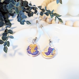 Cardcaptor Sakura Magical Kero Spinel Cloud Acrylic Phone Charm, Kero, Spinel, Magical Girl Anime Charm, Shojo Magical Charm