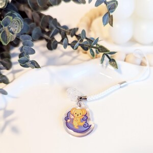 Cardcaptor Sakura Magical Kero Spinel Cloud Acrylic Phone Charm, Kero, Spinel, Magical Girl Anime Charm, Shojo Magical Charm