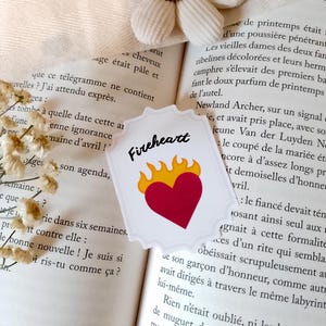 Fireheart Sticker, Kindle Sticker, Throne of Glass, Aelin Galathynius Sticker