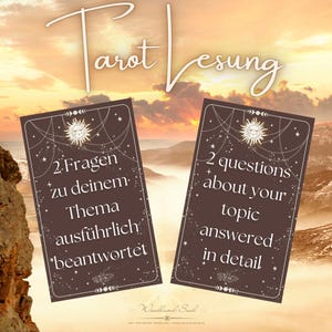 2 Fragen zu deinem Thema - Deine persönliche Tarotbotschaft