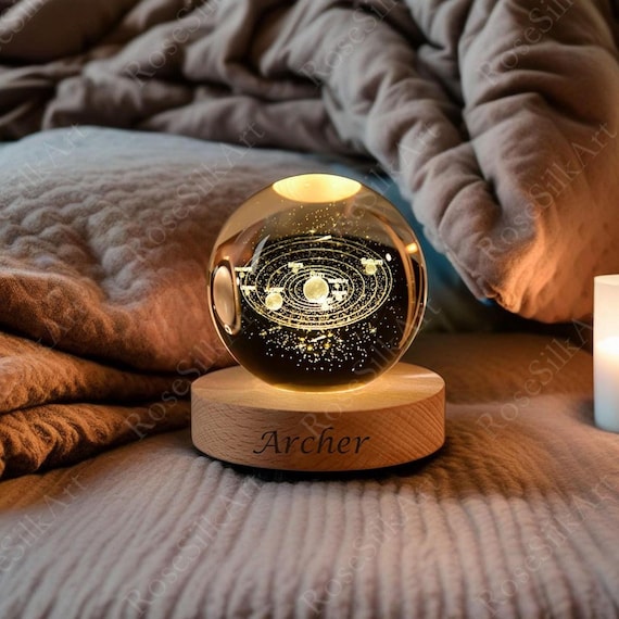 Custom Solar System Night Light, Cloud Night Light, Astronomy Table Lamp, Milky Way Night Lamp, Astronomy Memorial Gift, Bedroom Decor