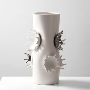 Water World Vase | China Jingdezhen Contemporary Porcelain Art, Handcrafted Collectible, Museum-Quality Decor