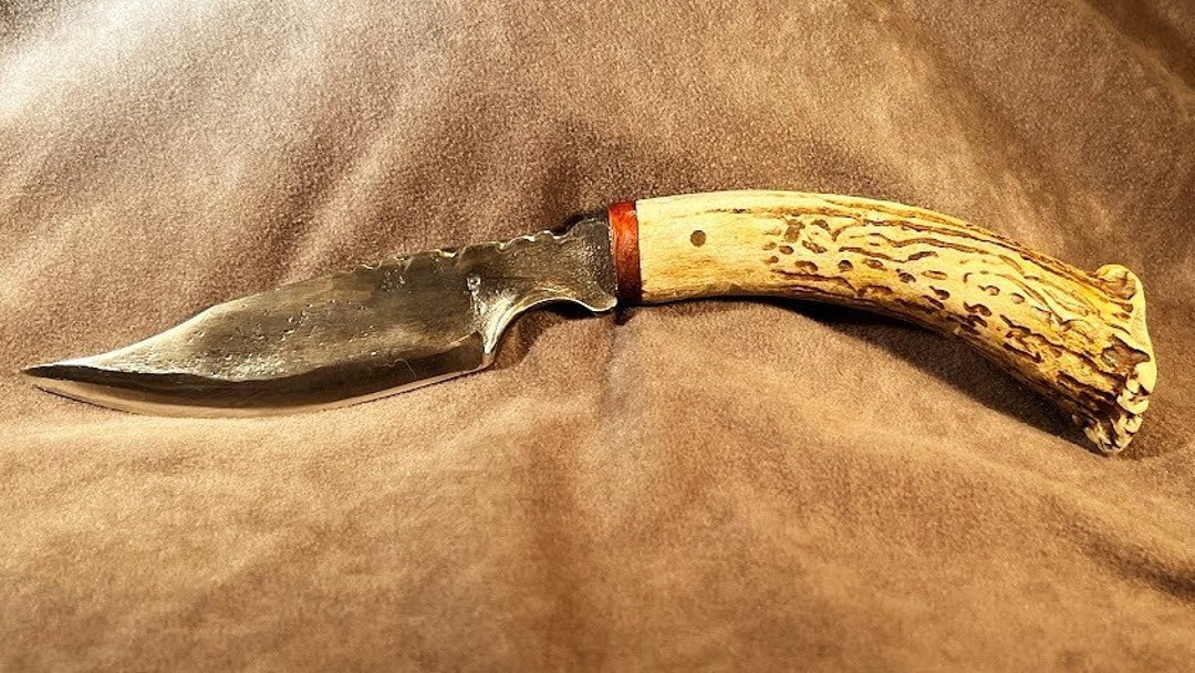 Hand Forged Knife With File Work - Etsy