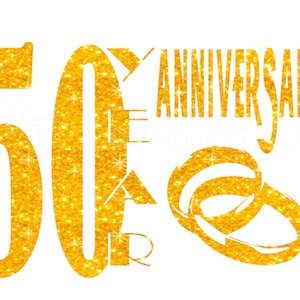 50th Anniversary SVG, 50 Year Anniversary svg, Digital download | DTF | DTG | Sublimation