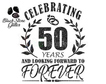 50th Anniversary SVG, Celebration Design (Digital Download)