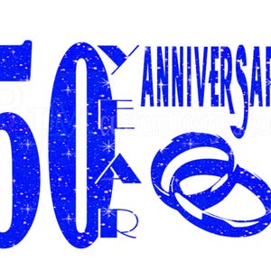 50th Anniversary SVG, 50 Year Anniversary svg, Digital download | DTF | DTG | Sublimation