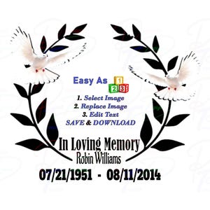 In loving Memory of Mom | In Memory of Dad Digital download | Sublimation | DTF | DTG