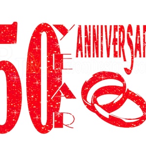 50th Anniversary SVG, 50 Year Anniversary svg, Digital download | DTF | DTG | Sublimation