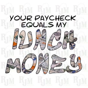 Big Bank Money PNG | Lunch Money Pattern | Entrepreneur PNG | Money PNG | Benjamin Franklin | 100 Dollar Bill | Digital Download File