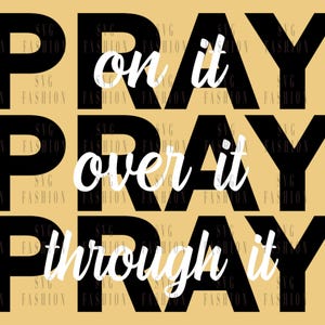 Be om det kristen SVG | Bibelvers, kraft i bön (digital nedladdning)