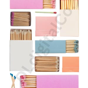 Blank Digital Matchbook Print Template | Custom Art | Instant Download | Customizable Gift | Matchbox Art