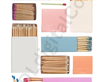 Blank Digital Matchbook Print Template | Custom Art | Instant Download | Customizable Gift | Matchbox Art