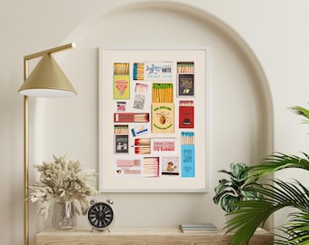 New Girl Digital Art | Matchbook Poster | Custom Fan Art | Instant Download | Wall Decor | Matchbox