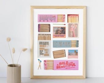 Trixie and Katya Digital Art | Matchbook Poster | Custom Fan Art | Instant Download | Wall Decor | Matchbox