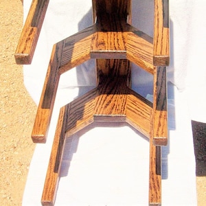 4 Hat Vertical Western Cowboy Hat rack. Vertical wall mount. Made of Oak.    Quality Hand Made Craftsmanship