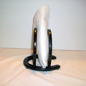 Horse Shoe Napkin or Letter Holder  Horseshoe Booklet Holder