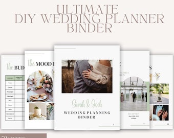 Ultimate DIY Wedding Planner Binder | Printable Canva Template | Comprehensive Wedding Organizer with Guest List, Budget, Decor, Timeline