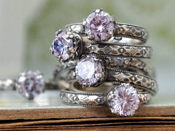 925 Silver ALEXANDRITE RING Handmade Oxidized Sterling Silver