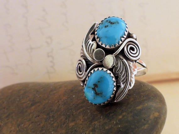 Marvelous Vintage Native American Jewelry Zuni Jason Livingston Turquoise Sterling Silver Bracelet Marvelous Vintage Native American Jewelry Zuni Jason Livingston Turquoise Sterling Silver Bracelet