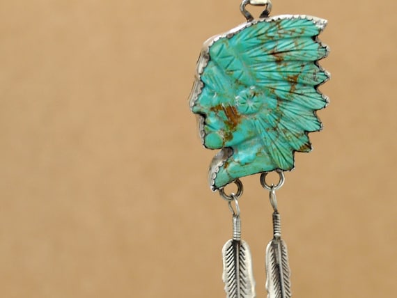 Rare Vintage Native American Navajo Royston Turquoise Sterling Silver Pin Rare Vintage Native American Navajo Royston Turquoise Sterling Silver Pin