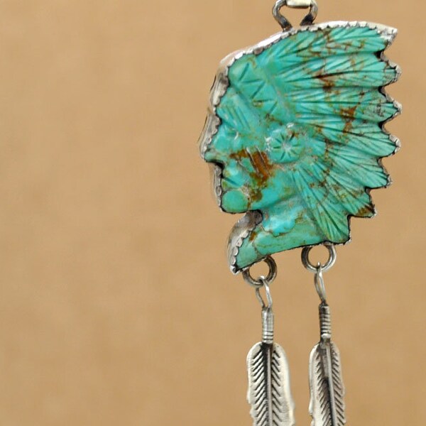 Indian Chief Head Earrings Etsy