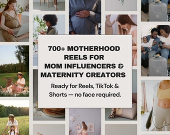Plus de 700 bobines d'influence pour les mamans : contenu vidéo sur la maternité et la maternité (téléchargement instantané