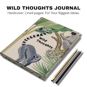 Tropical Hardcover Journal: &quot;Wild Thoughts&quot; Design - Eco-Friendly