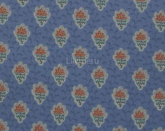 Souleiado Printed in Japan -  Petite Fleur des Champs  - Light blue yellow