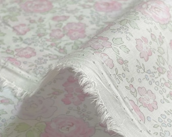 Liberty tana lawn printed in Japan - Felicite - Natural pink