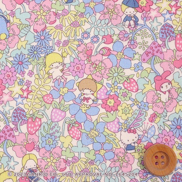Hello Kitty Liberty 50th Anniversary Collection printed in Japan - Fruit Grove - J24F