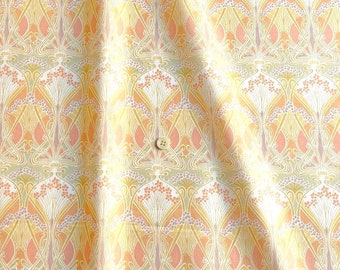 Liberty tana lawn printed in Japan - Onetone gradation -  Ianthe  - J24C - Orange yellow -  50cmL × 54cmW (Approx. 20"×21.6")