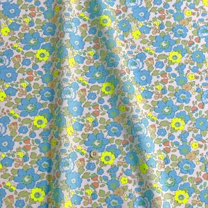 Liberty tana lawn printed in Japan - Neon Liberty - Betsy - J22E