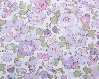 Liberty tana lawn printed in Japan - Betsy stars  - J24B - Purple