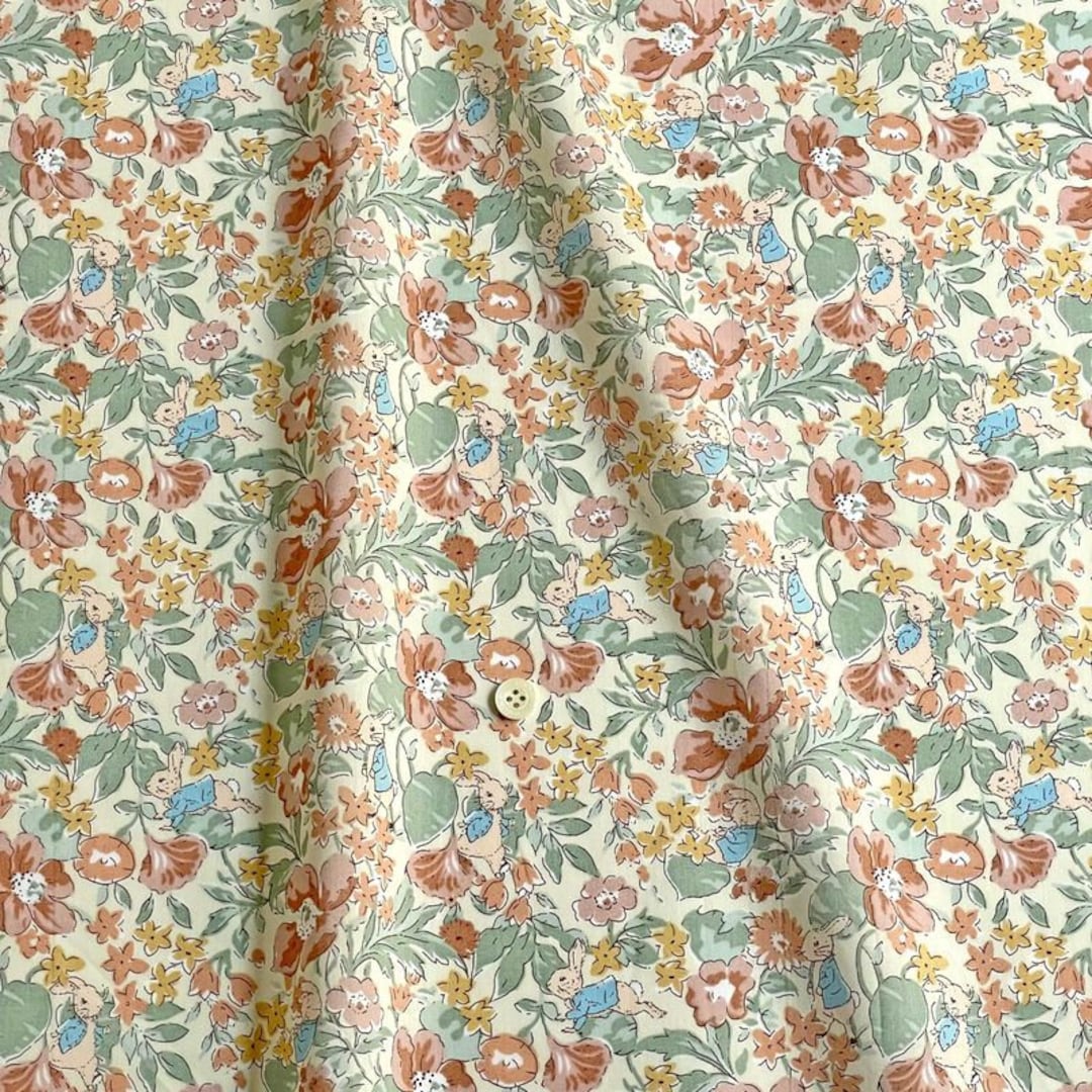 Peter Rabbit X Liberty Printed in Japan Poppy&honesty Peter-j23c Camel ...